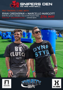 dynasty paintball clinic at Snipers Den