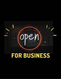 we are open